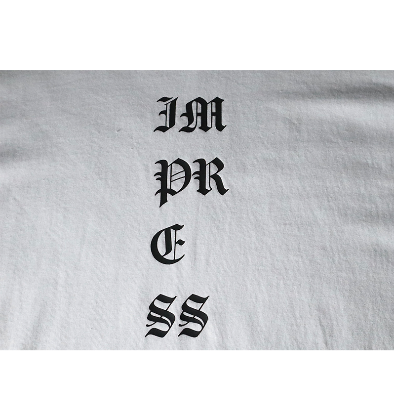 "Im pr e ss" Design Tee (White)