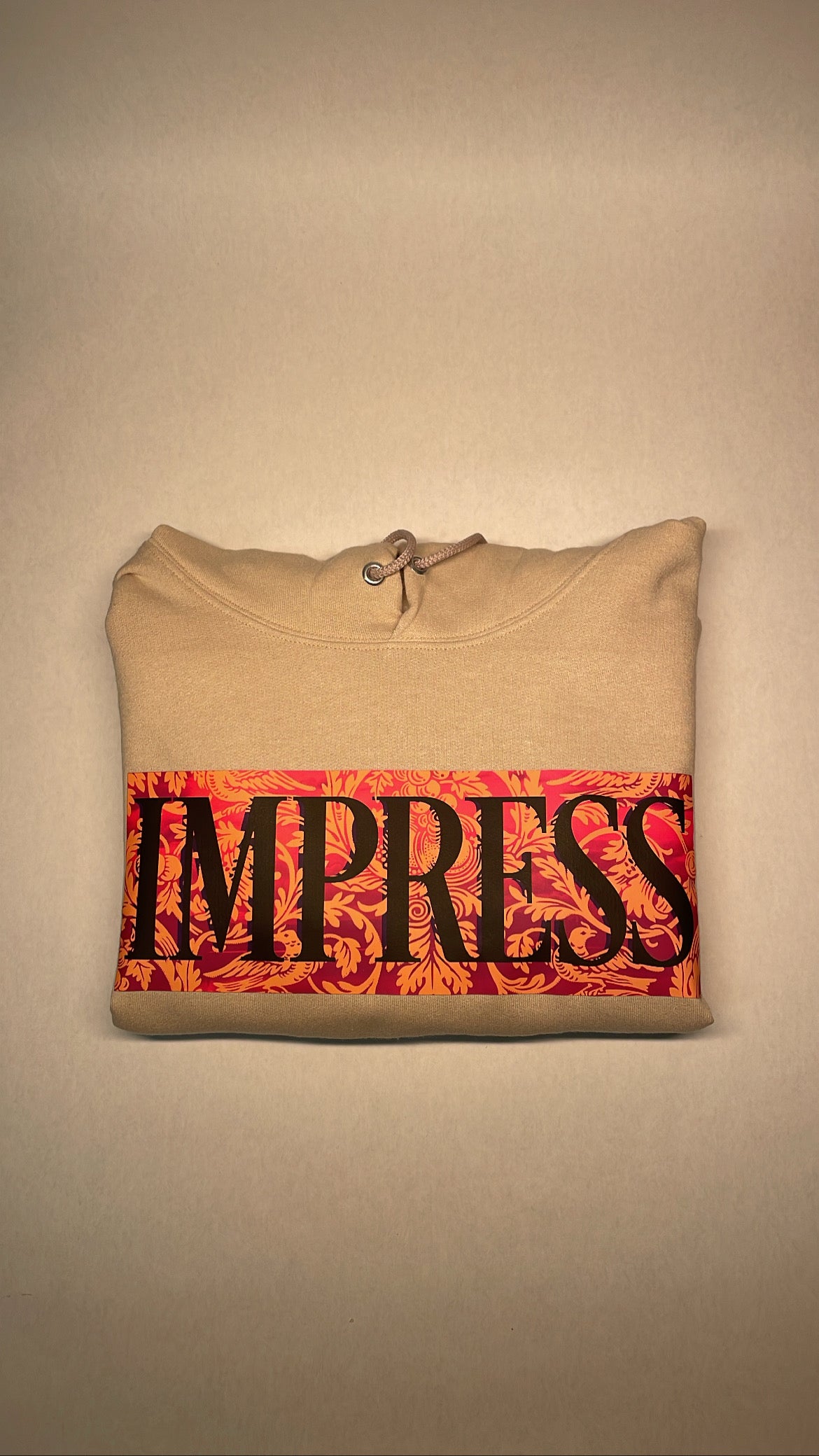 "Impress Vines" Design Hoodie (Tan)