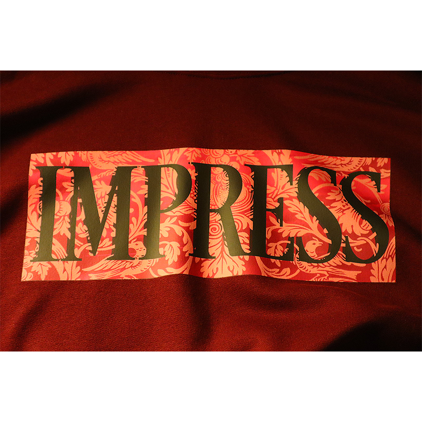 "Impress Vines" Design Hoodie (Maroon)