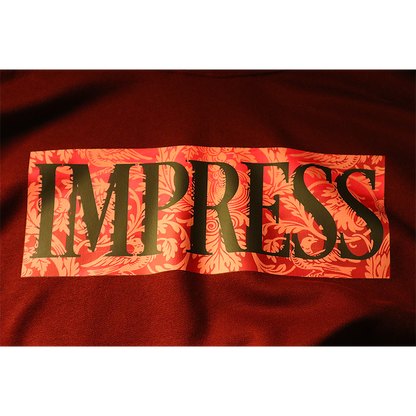 "Impress Vines" Design Hoodie (Maroon)