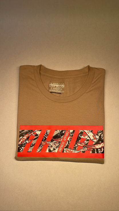 "Koi Fish" Design Tee (Tan)