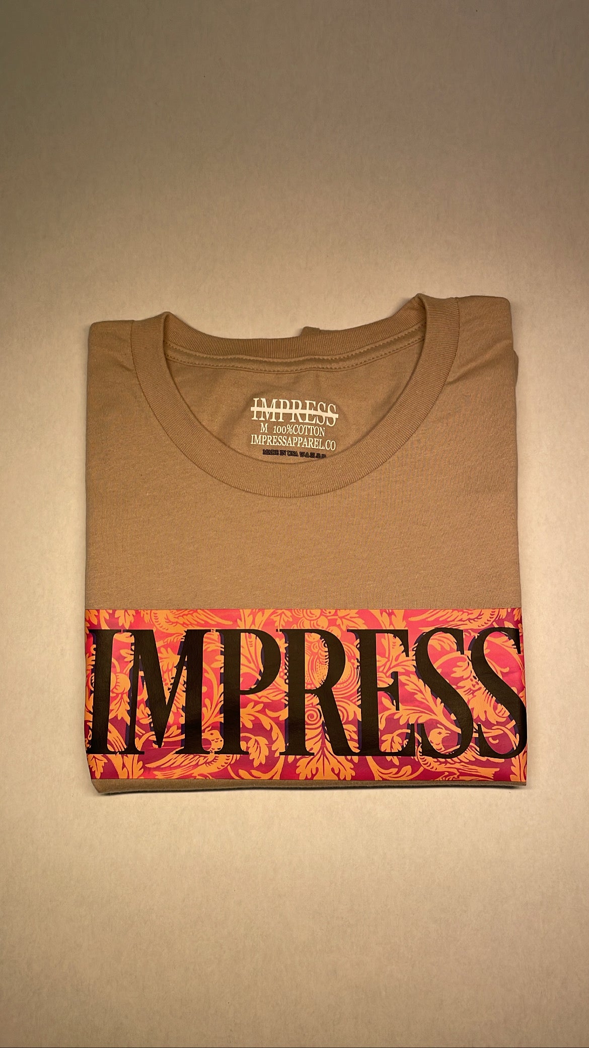 "Impress Vines" Design Tee (Tan)